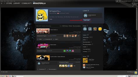 my steam profile.